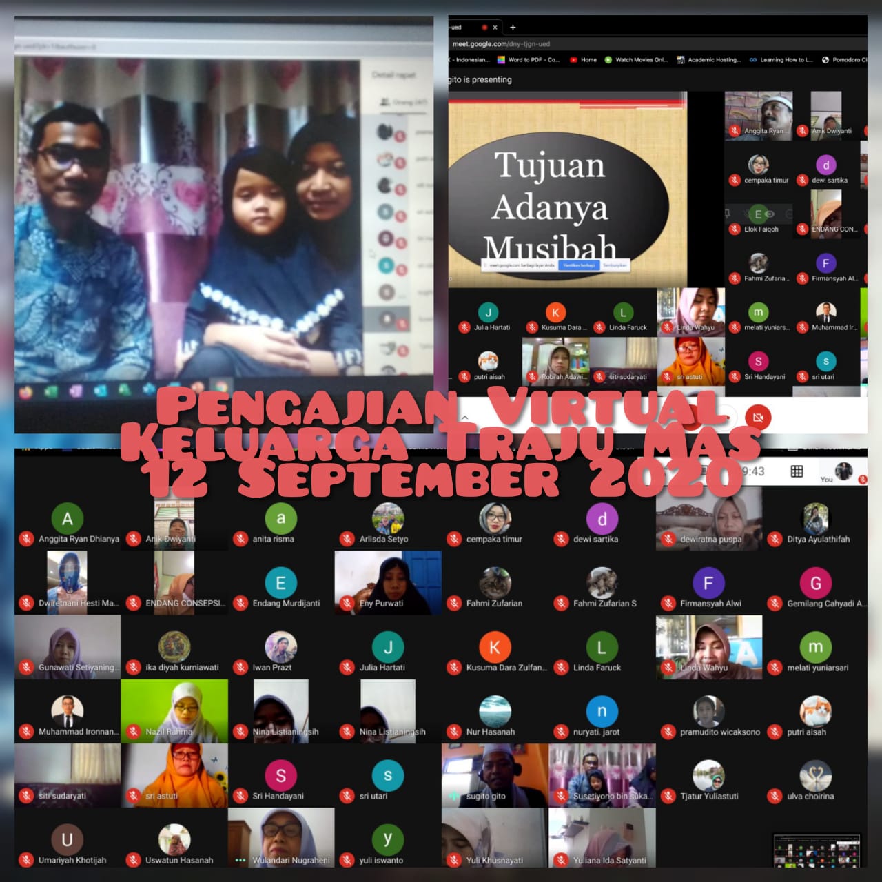 You are currently viewing Pengajian Virtual Keluarga Traju Mas 12 September 2020